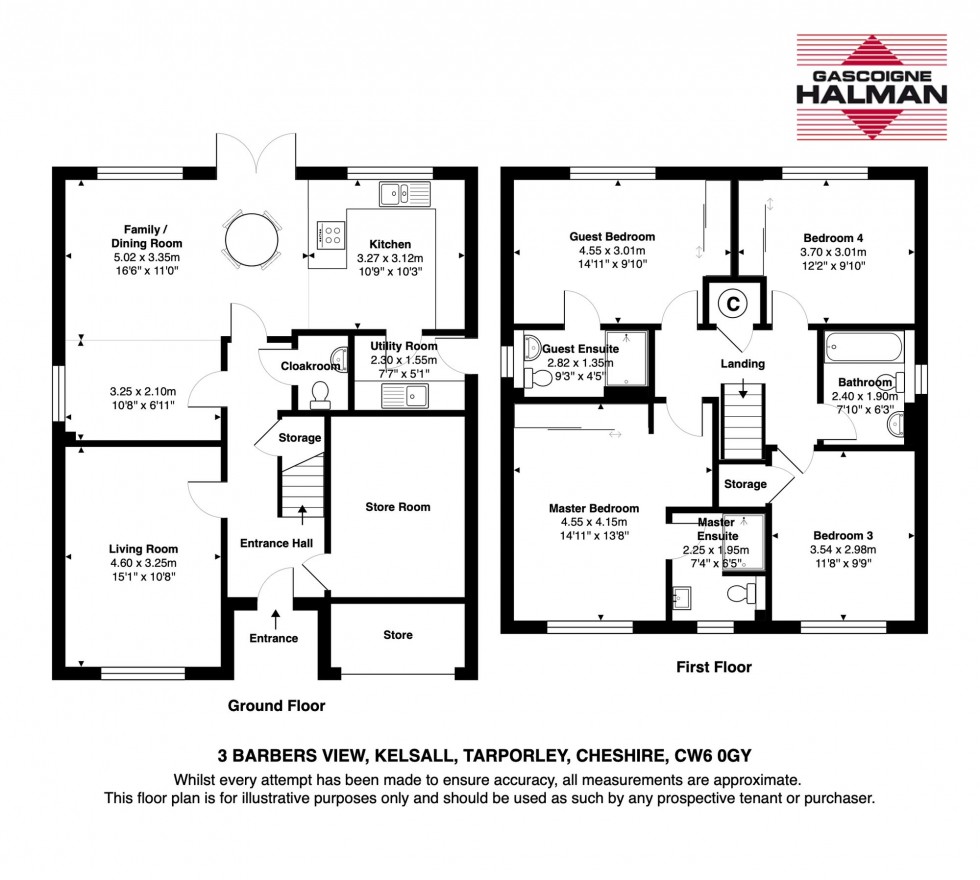 Floorplan for Barbers View, Kelsall, CW6