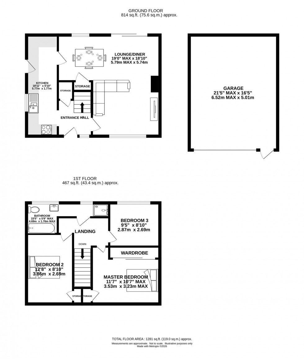 Floorplan for Briarfield Road, Timperley, WA15