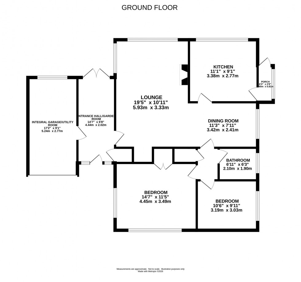 Floorplan for Bollinbarn Drive, Macclesfield, SK10