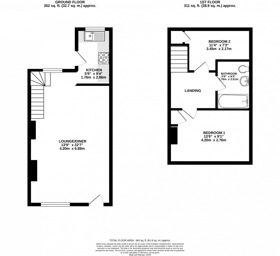 Floorplan for Barton Street, Macclesfield