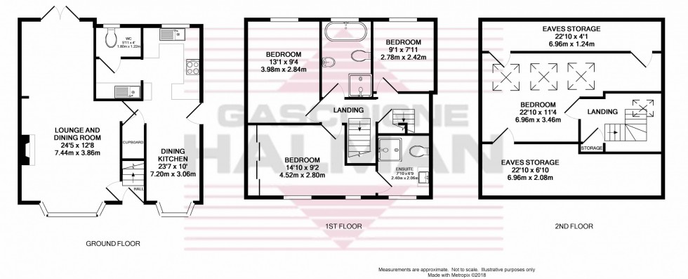 Floorplan for Bourne Street, Wilmslow