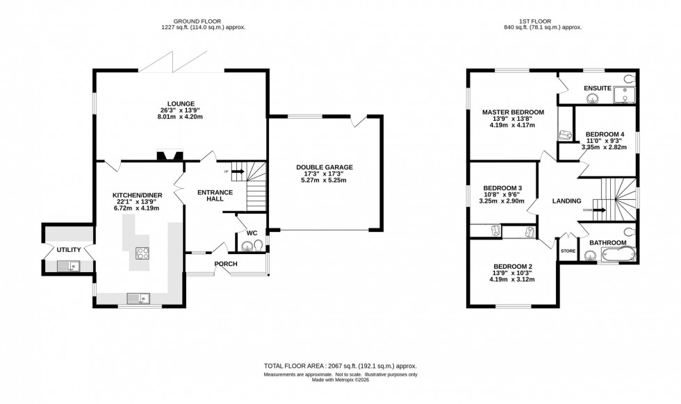 Floorplan for Oakwood Drive, Prestbury, SK10