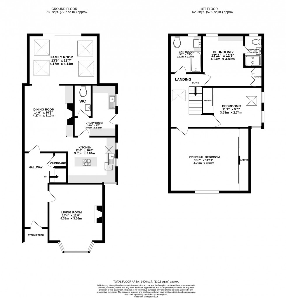 Floorplan for Bridgefield Avenue, Wilmslow, SK9