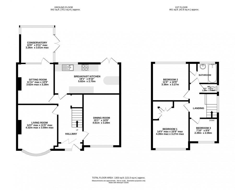 Floorplan for School Close, Knutsford, WA16