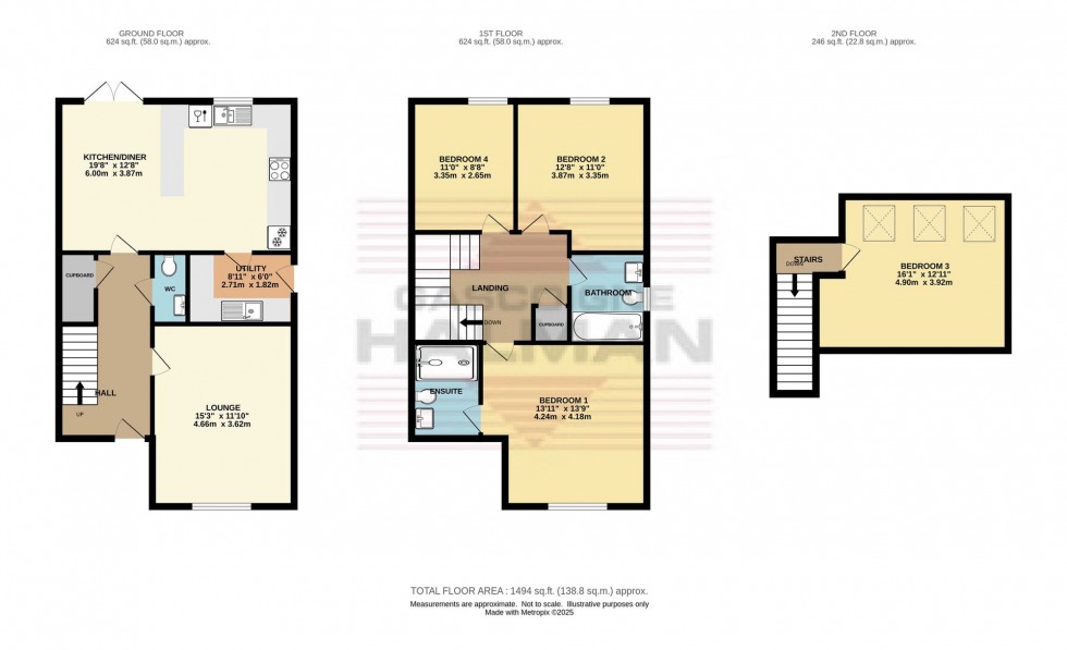 Floorplan for The Peaks, Adderley Place, SK13