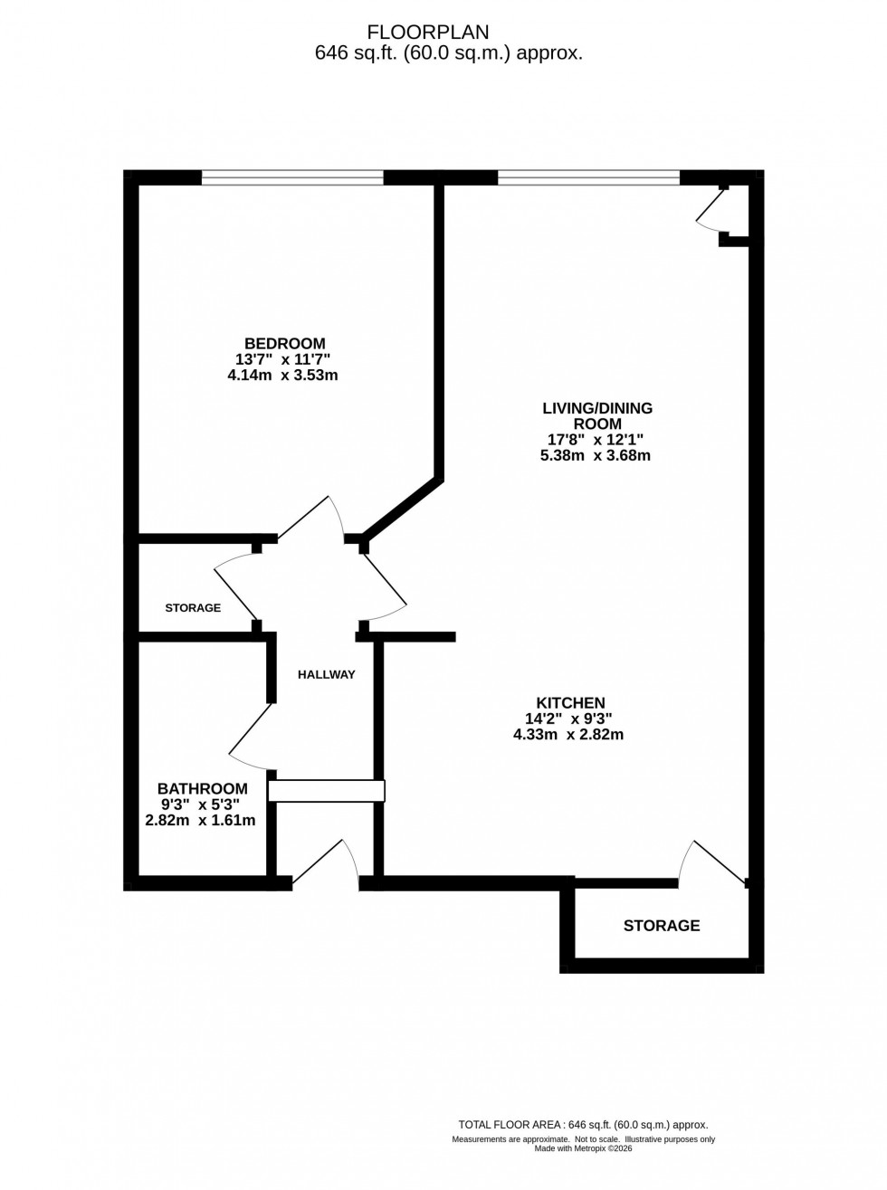 Floorplan for Town Street, Marple Bridge, SK6