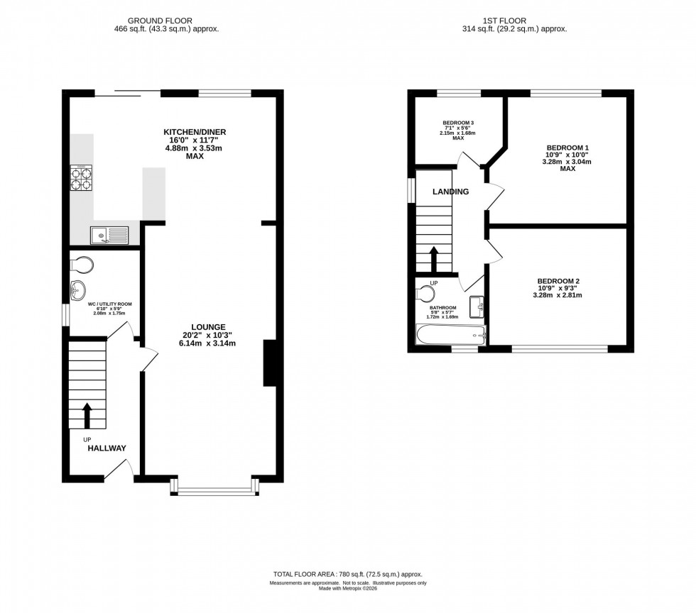 Floorplan for Dumbarton Road, Stockport, SK5