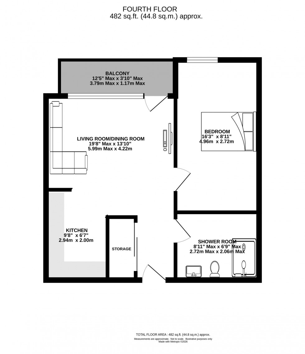 Floorplan for Wharf Road, Altrincham, WA14