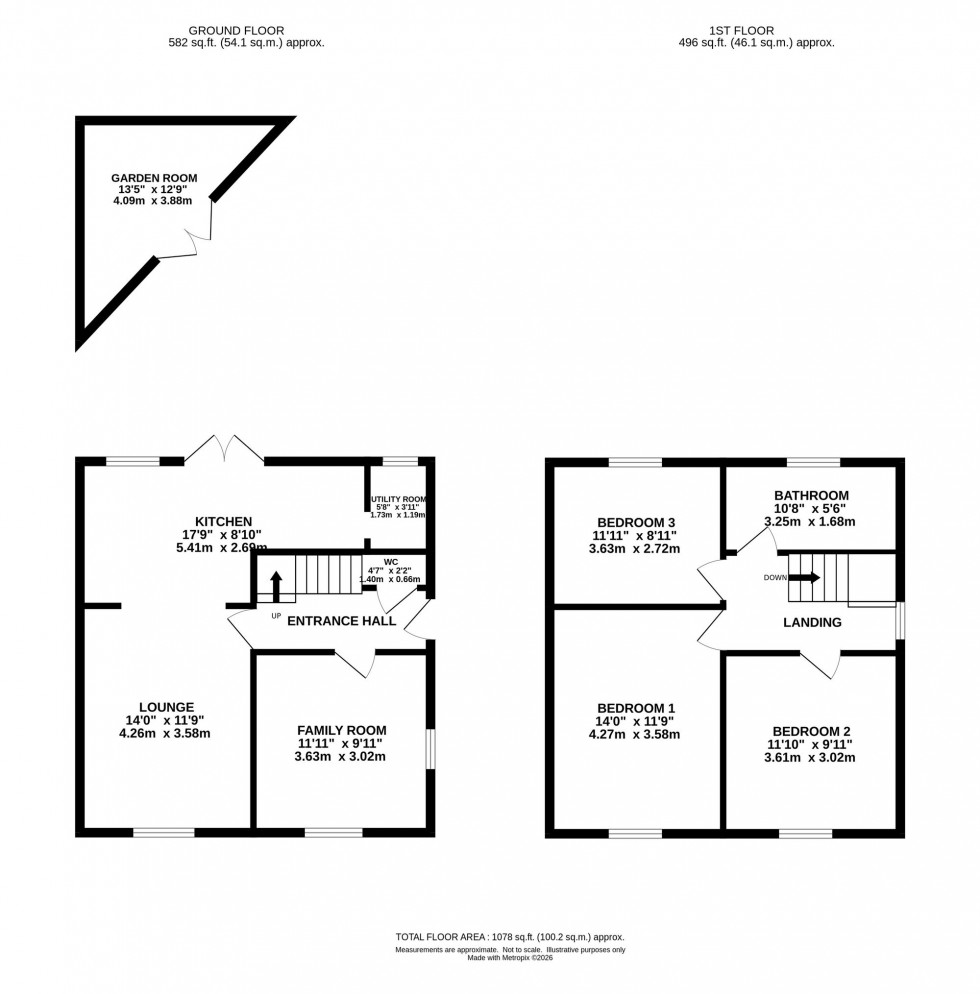 Floorplan for Crescent Road, Alderley Edge, SK9
