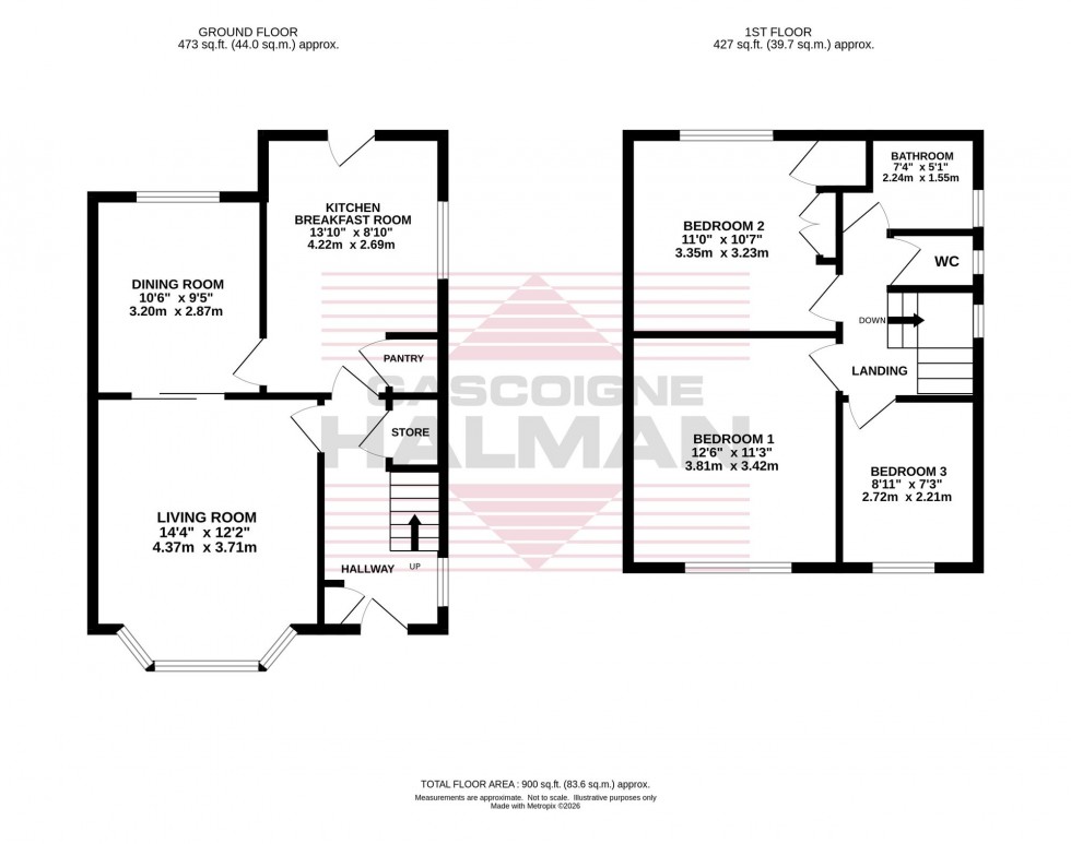 Floorplan for Ashley Drive, Bramhall, SK7