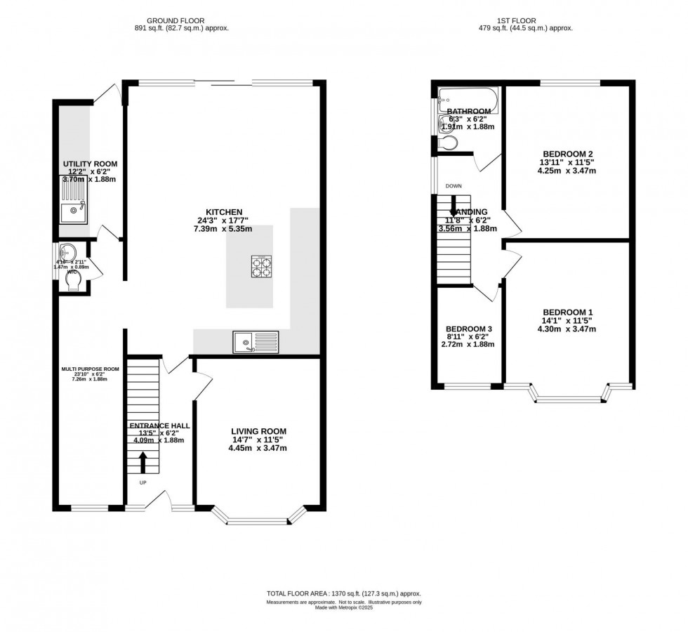 Floorplan for Wensley Drive, Manchester