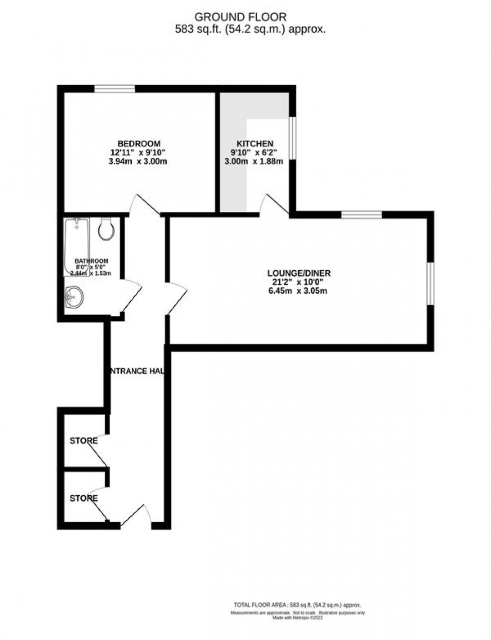 Floorplan for Windsor House, Knightsbridge Square, Pavilion Way, Macclesfield