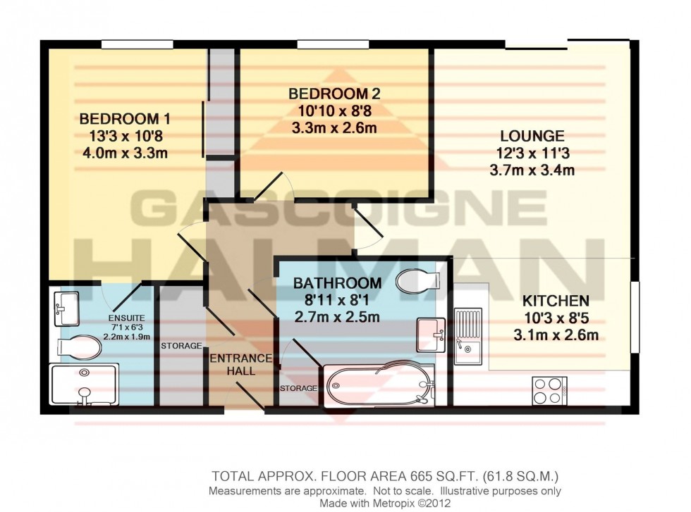 Floorplan for Citi Peak, Wilmslow Road, Didsbury
