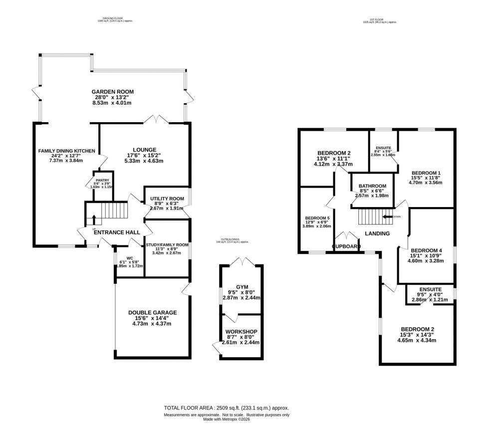 Floorplan for Downesway, Alderley Edge, SK9