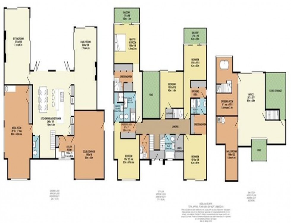 Floorplan for Delahays Drive, Hale, Altrincham