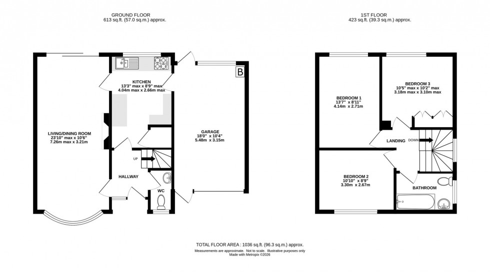 Floorplan for Sharston Crescent, Knutsford, WA16