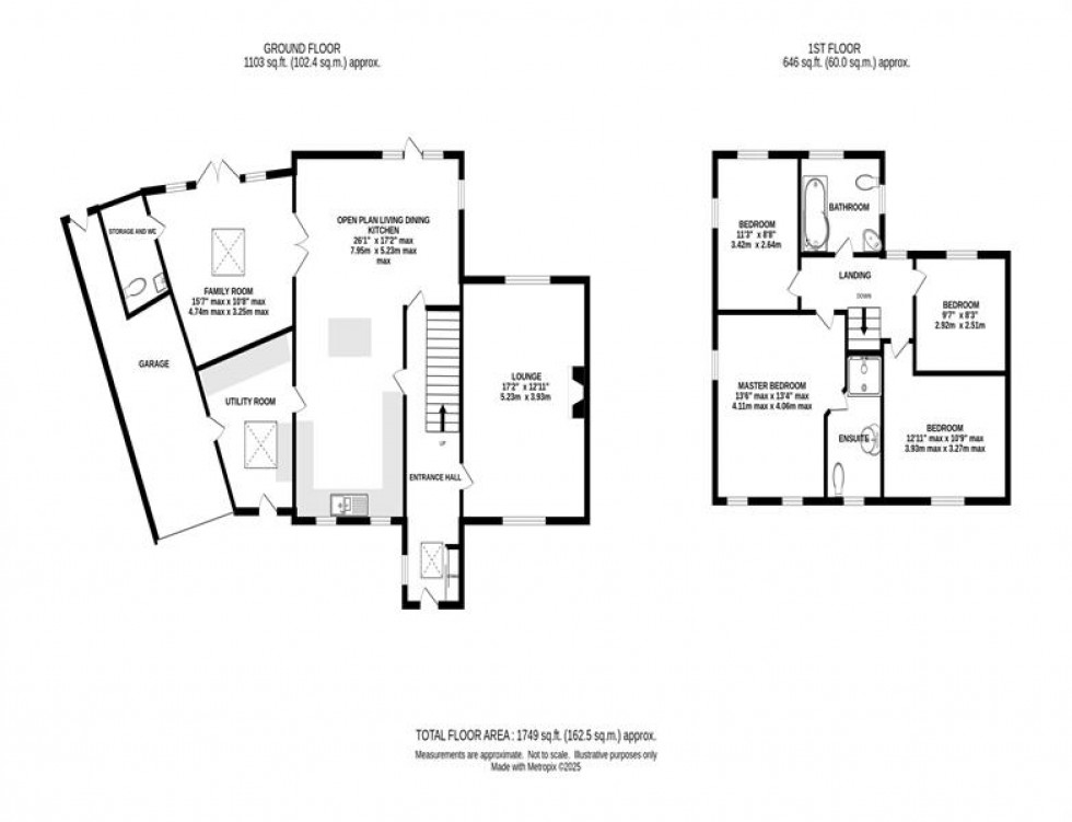 Floorplan for Westway, Holmes Chapel