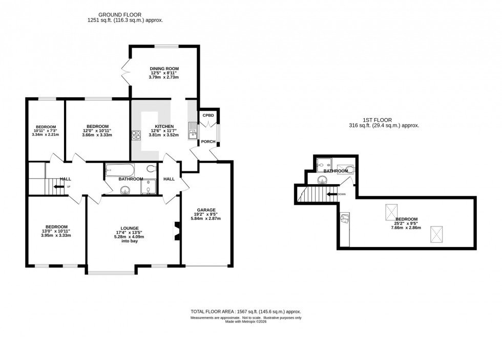 Floorplan for Heyworth Road, Chapel-En-Le-Frith, SK23
