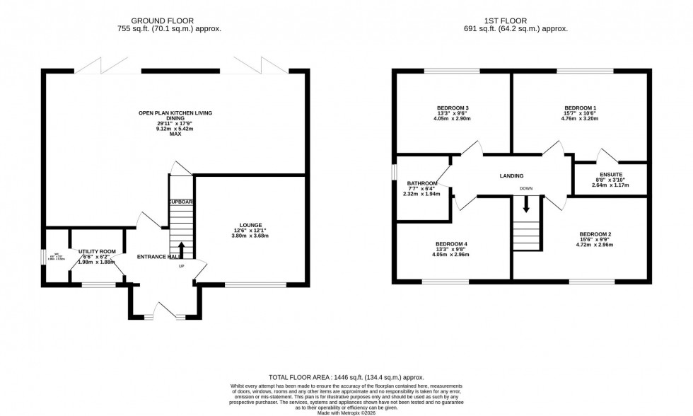 Floorplan for Springbank Farm, Coppice Road, SK12