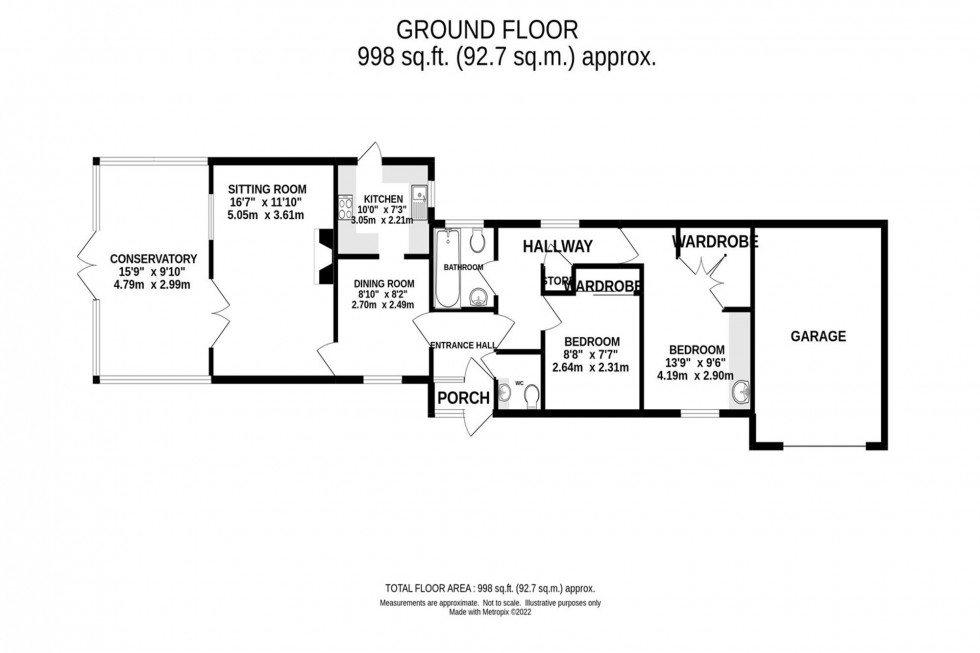 Floorplan for Macclesfield Road, Whaley Bridge, SK23
