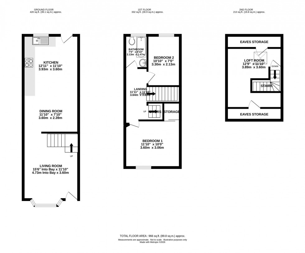 Floorplan for St. Margarets Avenue, Burnage, M19