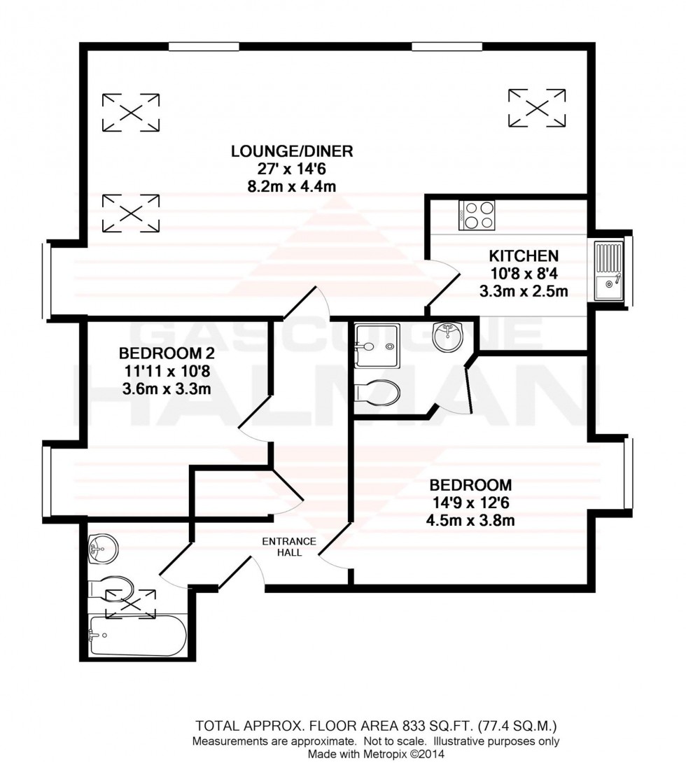 Floorplan for Crossland Mews, Lymm, WA13