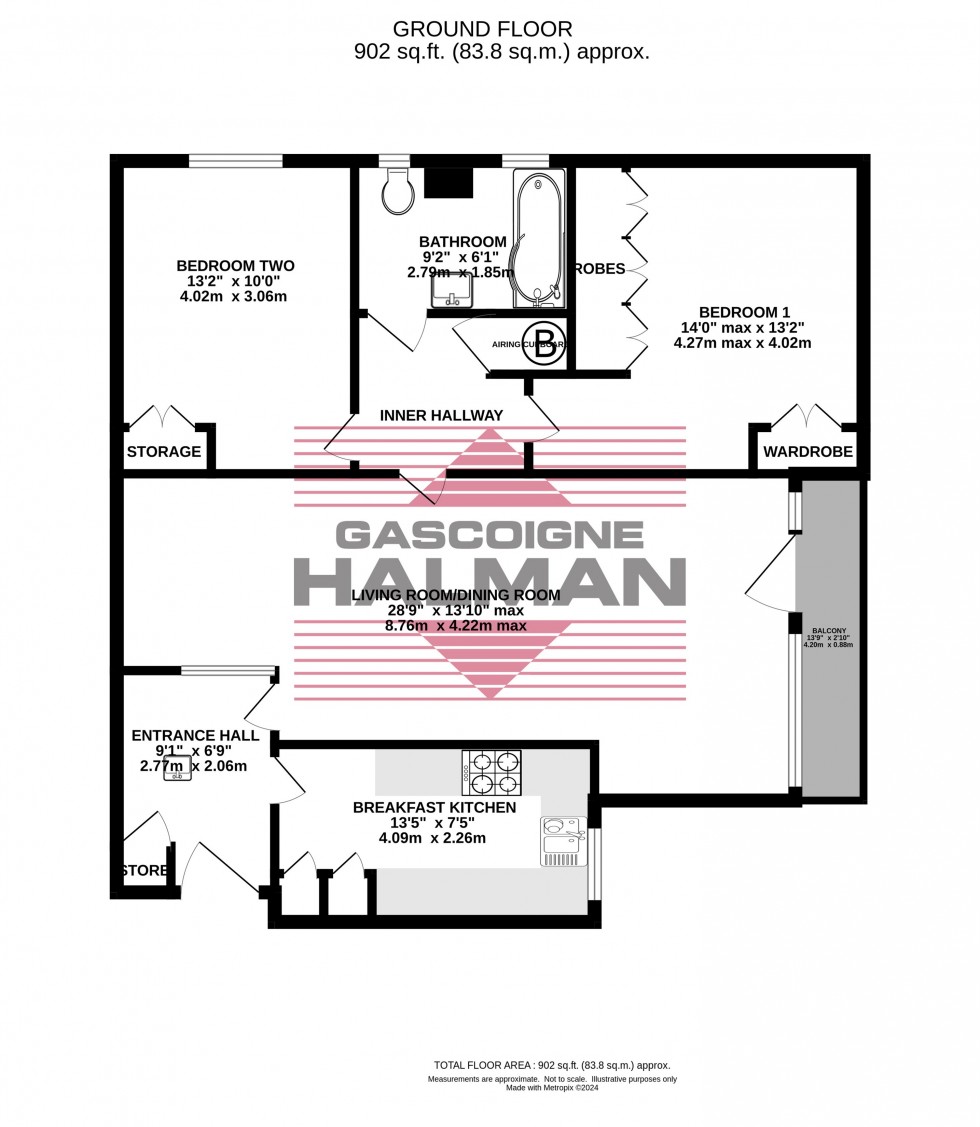 Floorplan for Clysbarton Court, Bramhall Park Road, Bramhall