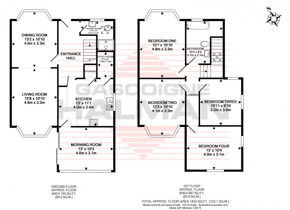 Floorplan for Harefield Drive, Didsbury