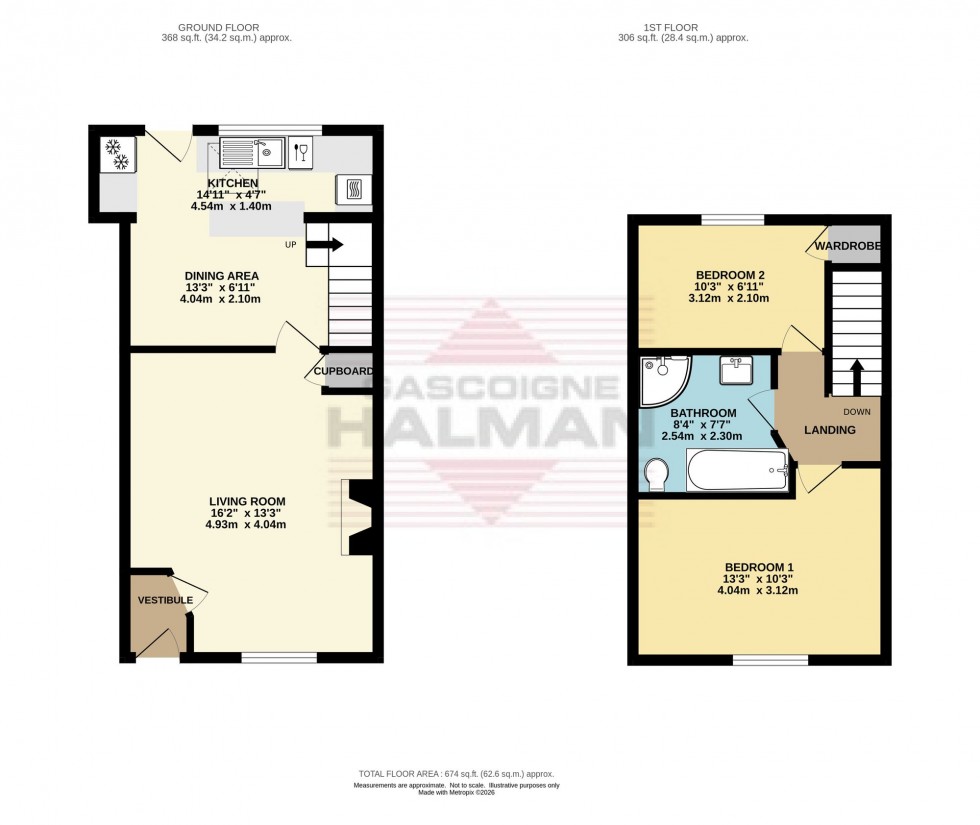 Floorplan for Primrose Lane, Glossop, SK13