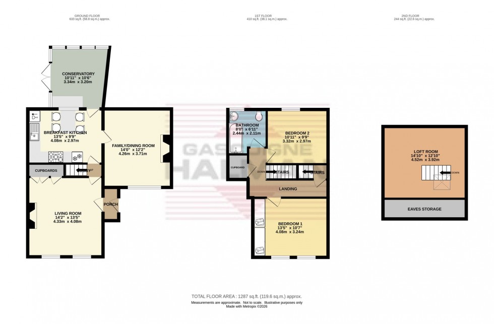 Floorplan for Queen Street, Hadfield, SK13