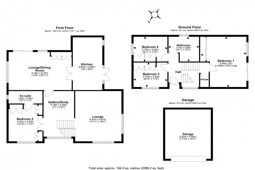 Floorplan for Old Chester Road, Helsby, WA6