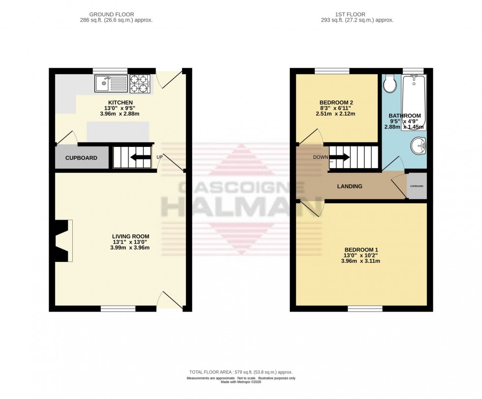 Floorplan for Cottage Lane, Glossop, SK13
