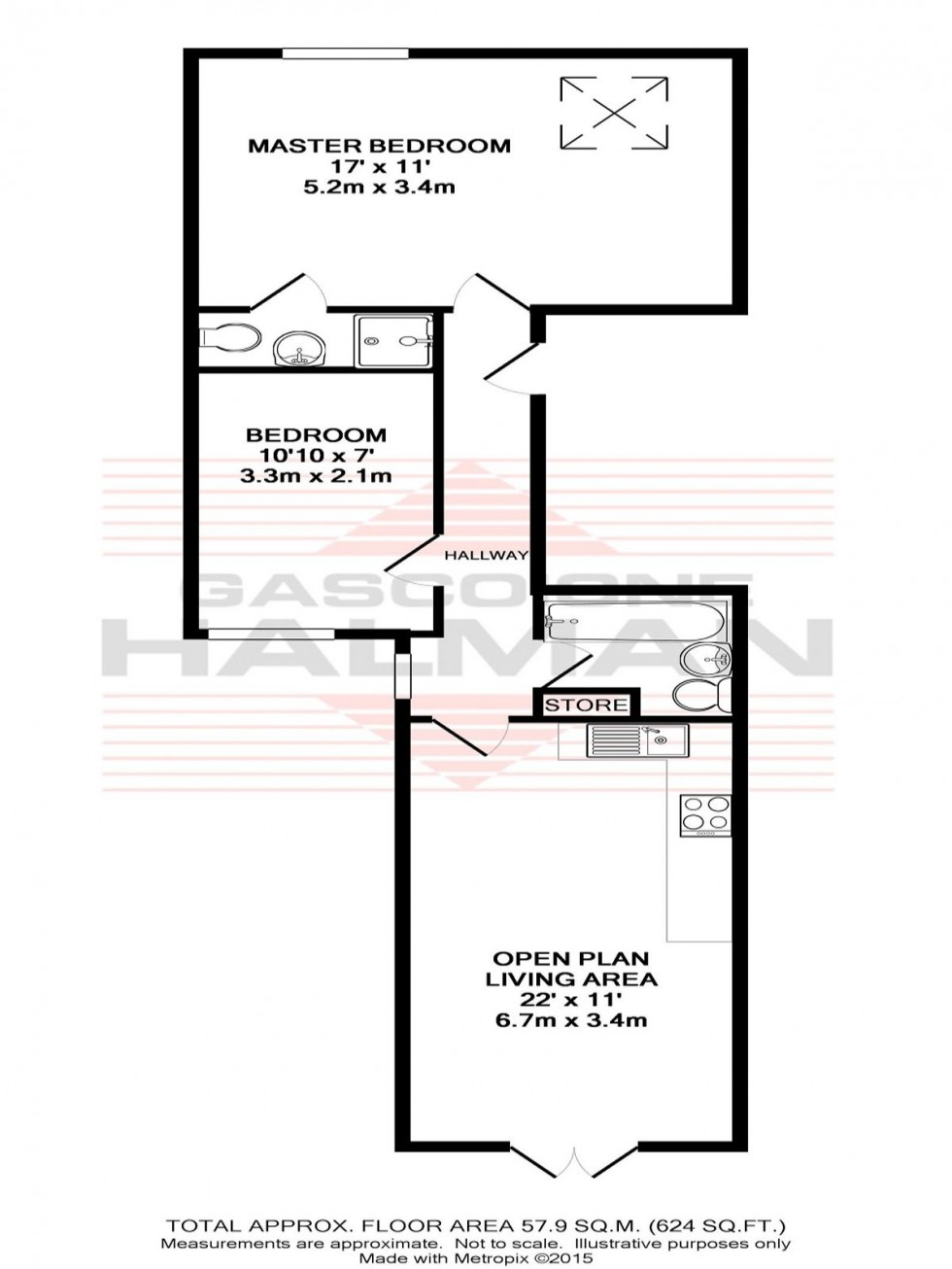 Floorplan for Central Road, Didsbury