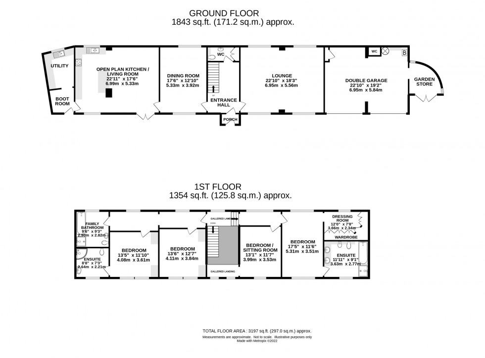 Floorplan for The Old Barn, Broadway, Hale
