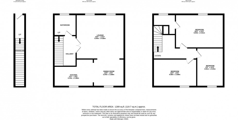 Floorplan for Bulkeley Road, Cheadle