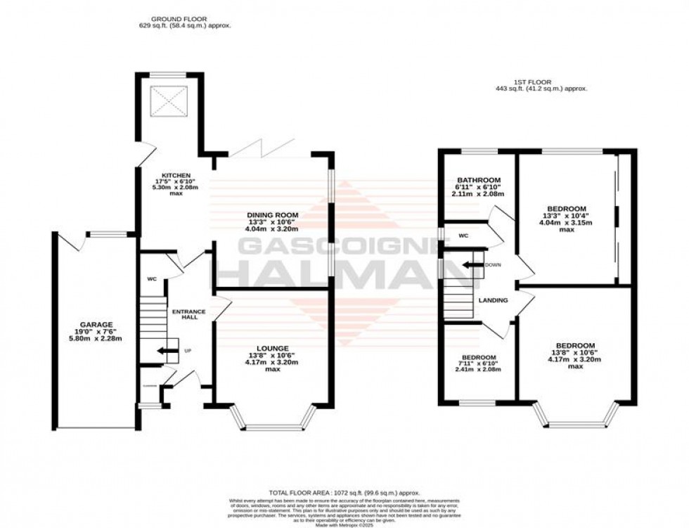 Floorplan for King's Road, Sale