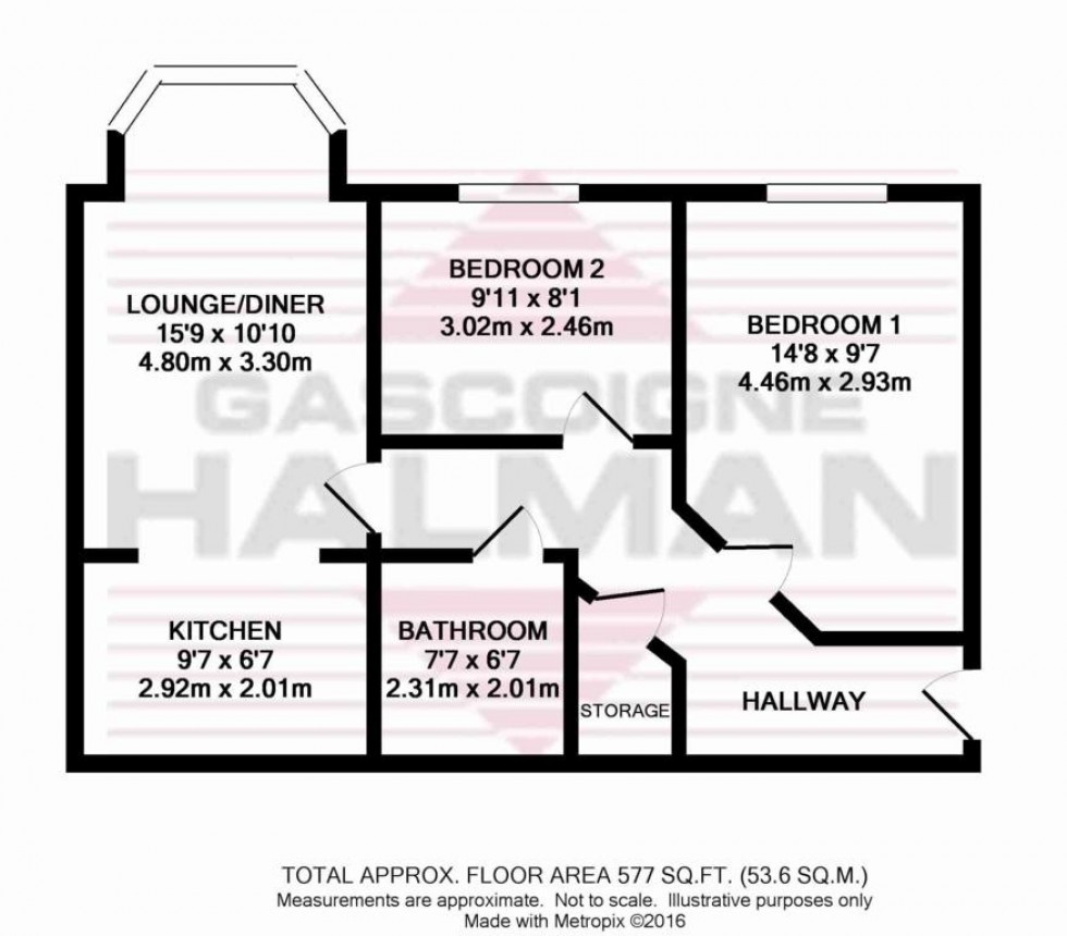 Floorplan for Albany Court, Broad Road, Sale