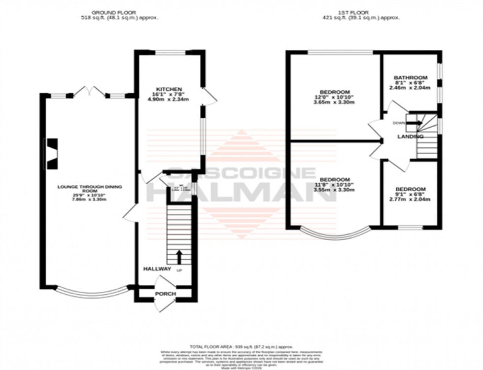 Floorplan for Wentworth Drive, Sale