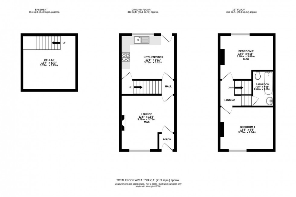 Floorplan for Churchill Street, Stockport, SK4