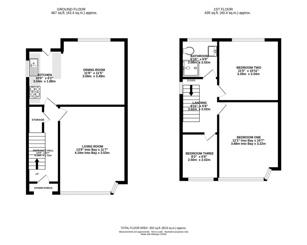Floorplan for Highbank Drive, East Didsbury, M20
