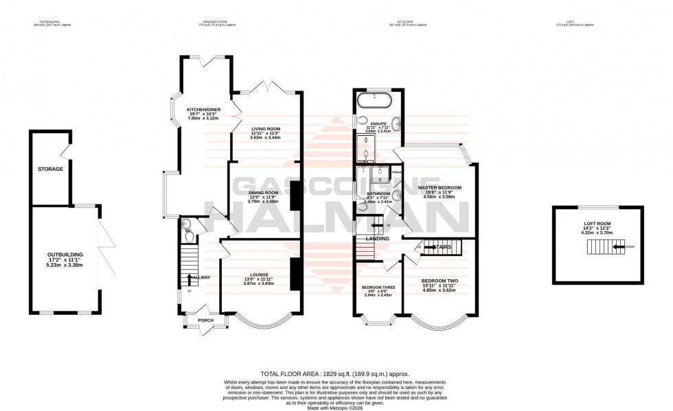 Floorplan for Amberley Road, Sale, M33