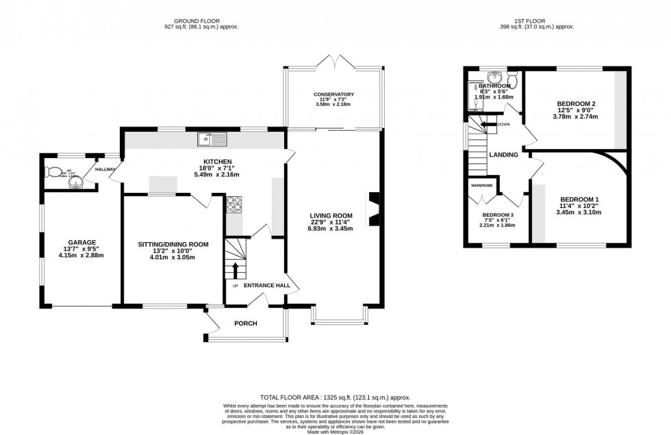 Floorplan for Sylvan Avenue, Wilmslow, SK9