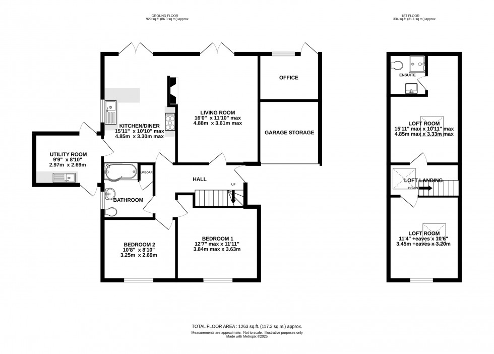 Floorplan for Meadow Avenue, Goostrey