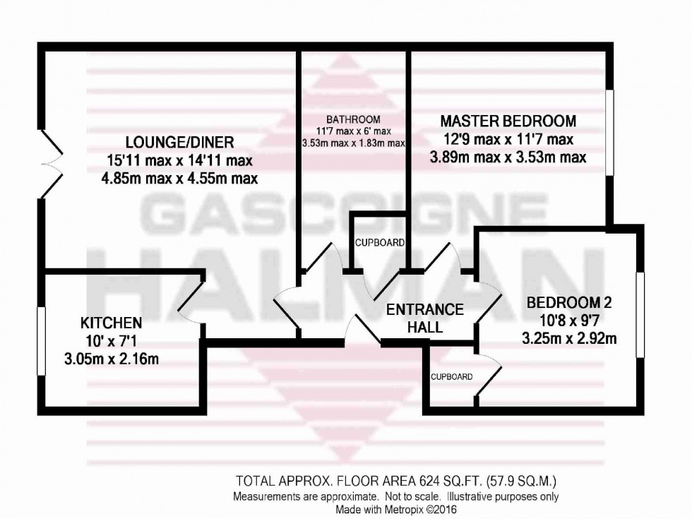 Floorplan for Hall Lane, Baguley, Manchester