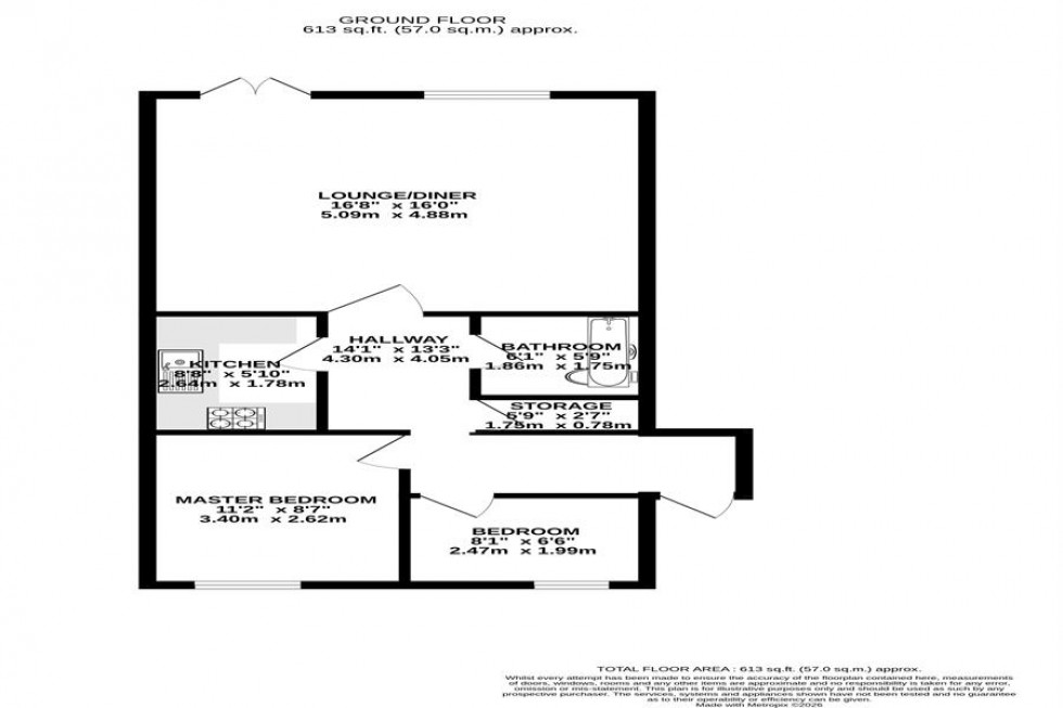 Floorplan for Kingswood Court, Grove Avenue, Wilmslow