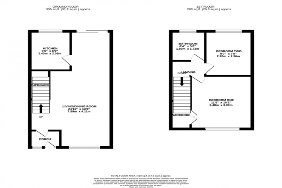 Floorplan for Barford Drive, Wilmslow