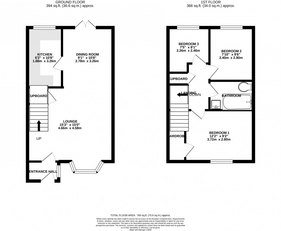 Floorplan for Pavilion Way, Macclesfield