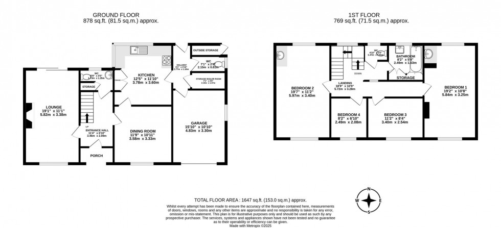 Floorplan for Vale Road, Wilmslow, SK9