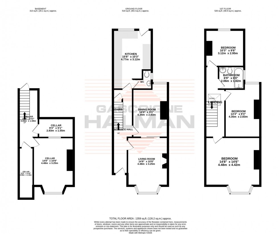 Floorplan for Trinity Avenue, Sale, M33