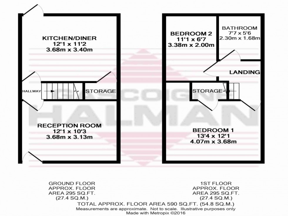Floorplan for Dundonald Road, Manchester,
